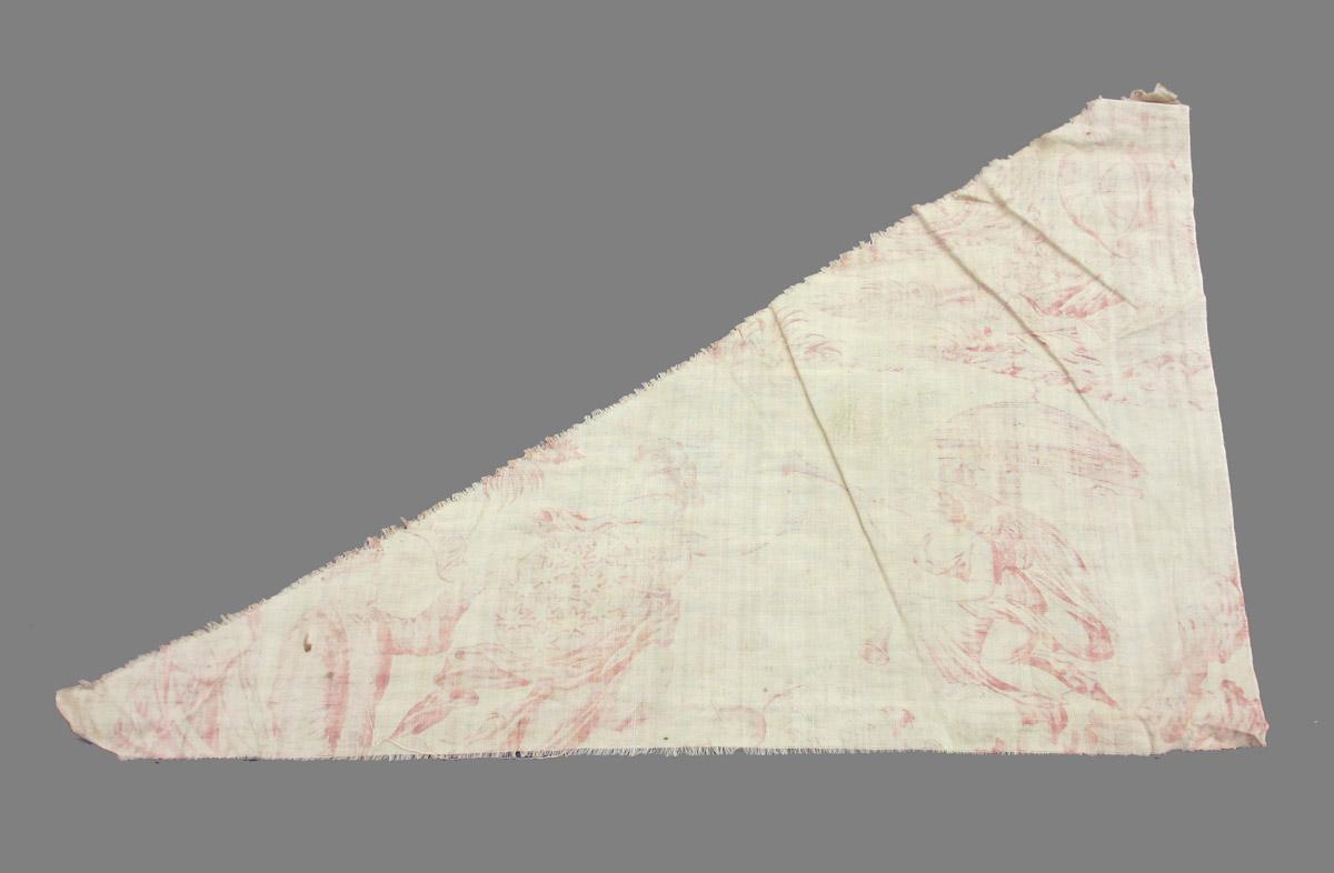 1969.8394.031 Textile, printed reverse