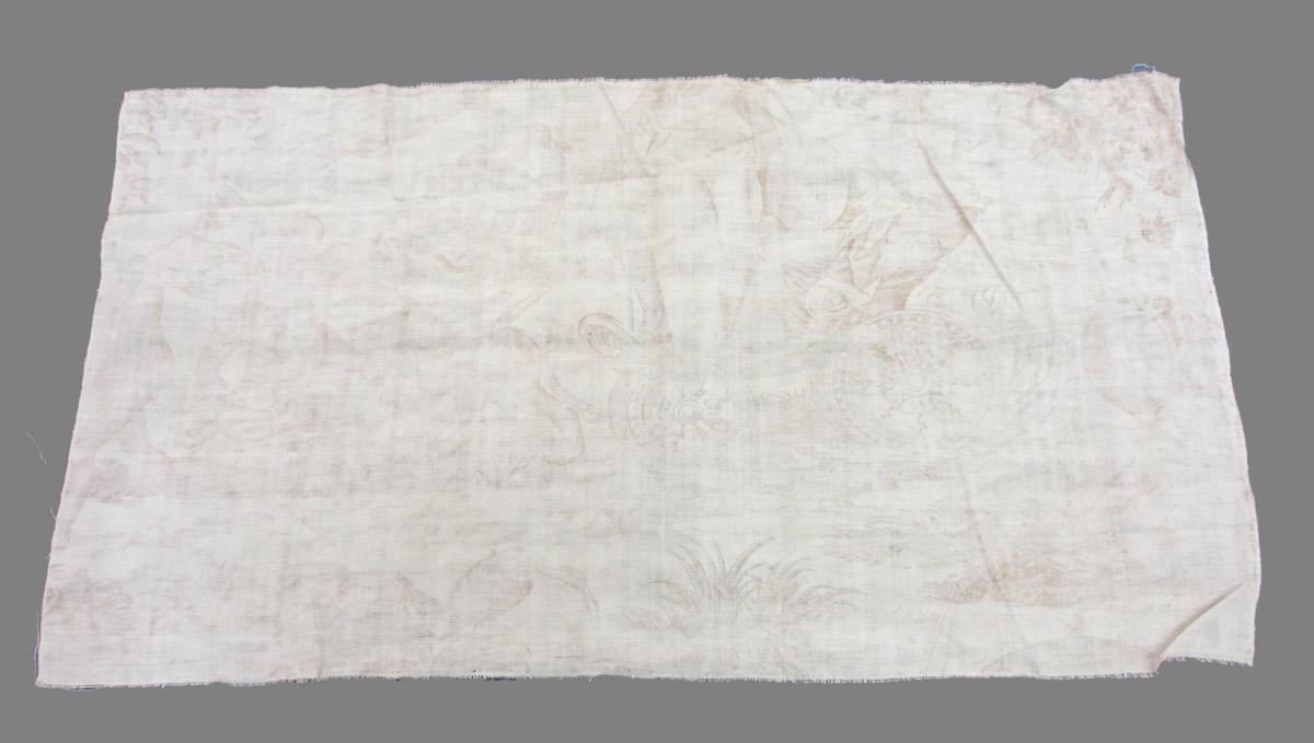 1969.8394.032 Textile, printed reverse