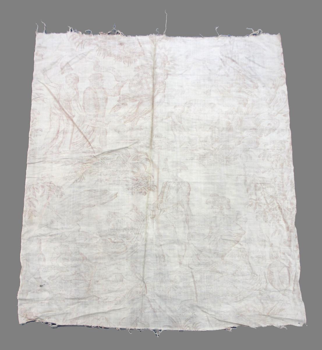 1969.8394.033 Textile, printed reverse
