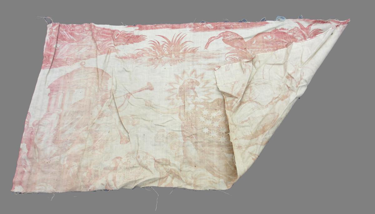 1969.8394.034 Textile, printed folded corner