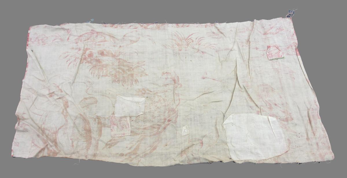 1969.8394.034 Textile, printed reverse