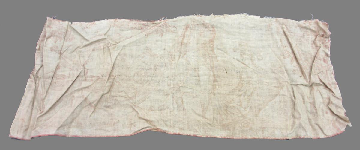 1969.8394.035 Textile, printed reverse