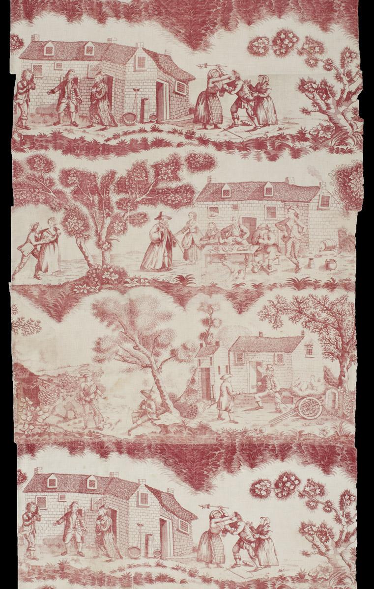 1959.0027.001 Textile, printed, detail 1