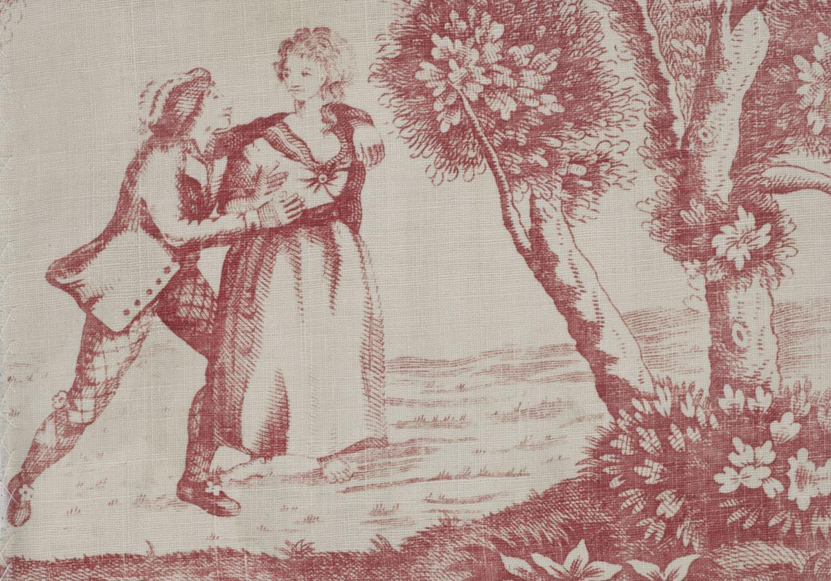 1959.0027.001 Textile, printed, detail 4