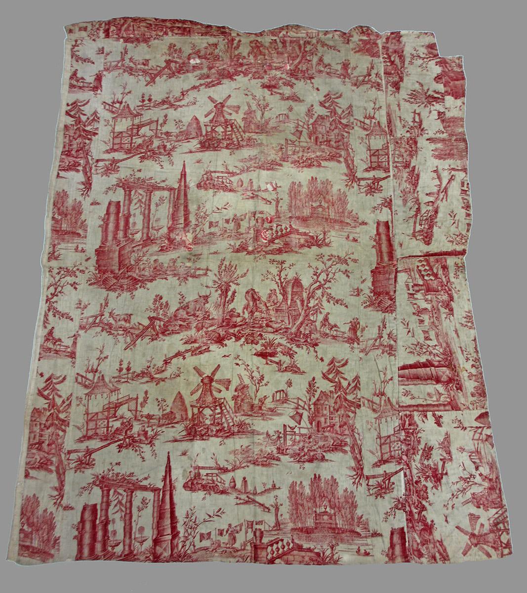 1959.0030.003 Textile, printed obverse