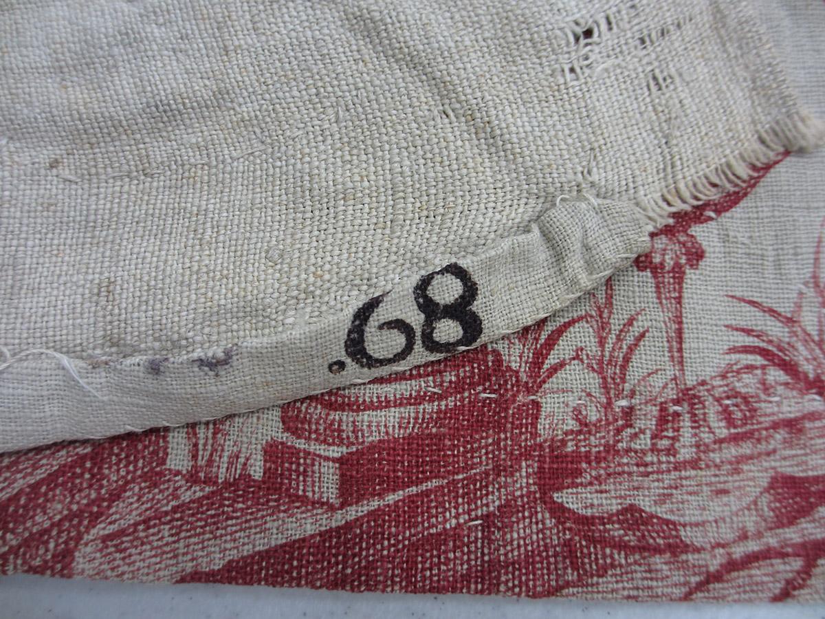 1959.0030.003 Textile, printed detail