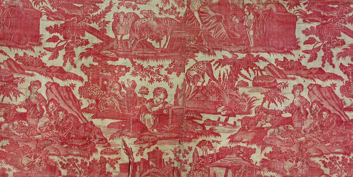 1959.0030.005 Textile, printed detail