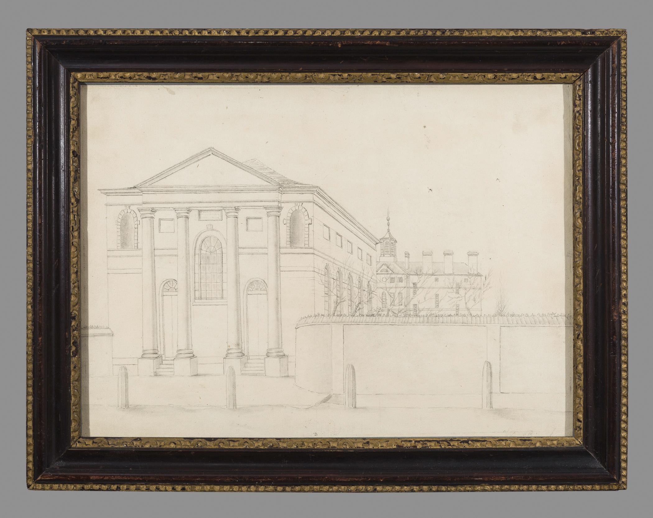 1959.0040.001 Drawing, 1960.0086.011 Frame, view 1