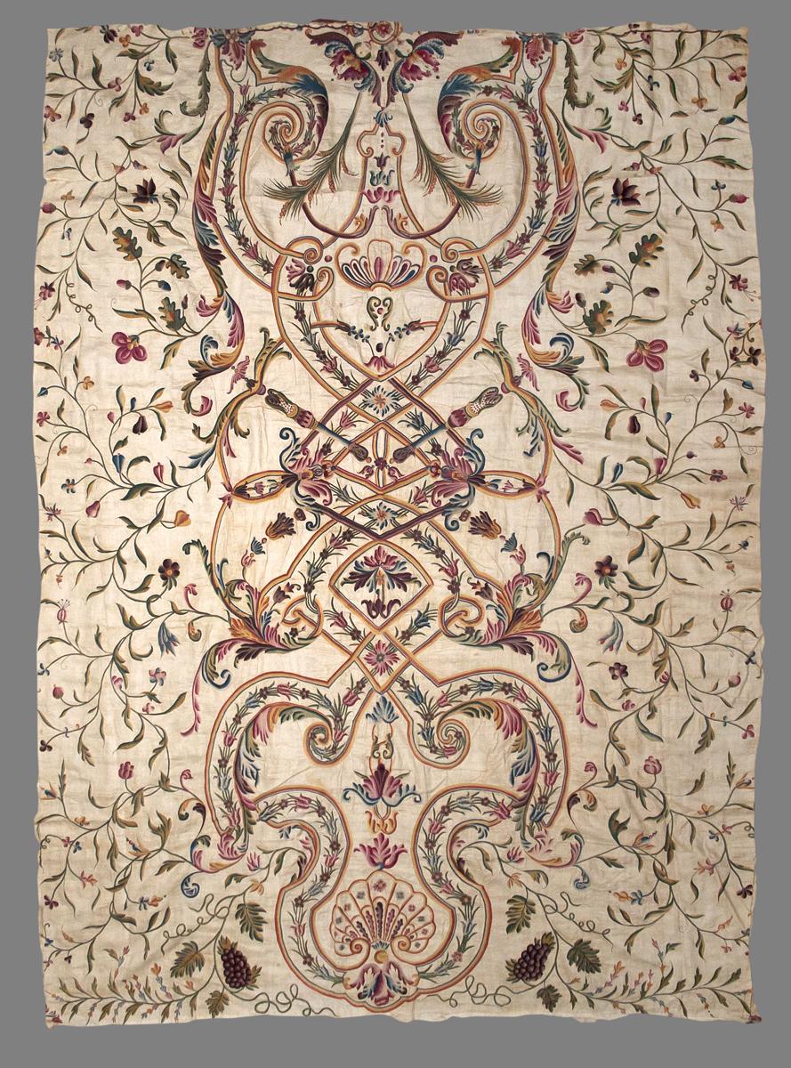 1967.1105.001 A Textile, Embroidered