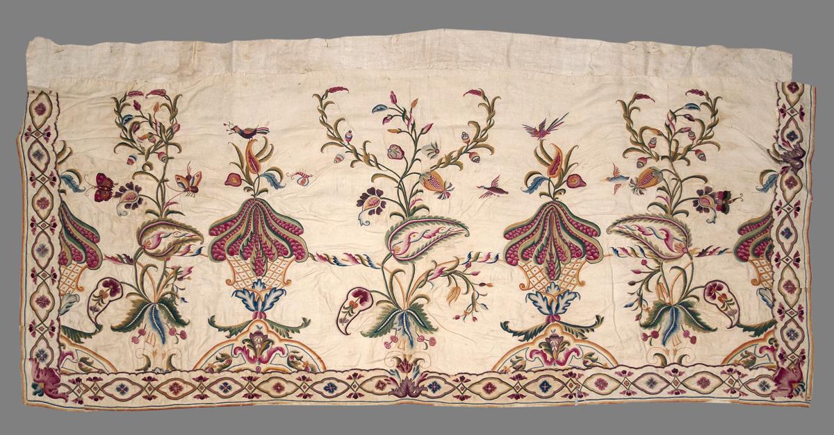 1967.1105.001 F Textile, Embroidered
