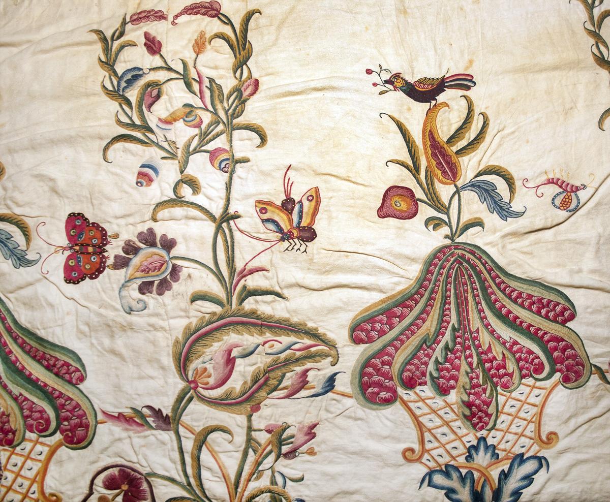 1967.1105.001 F Textile, Embroidered, Detail 2