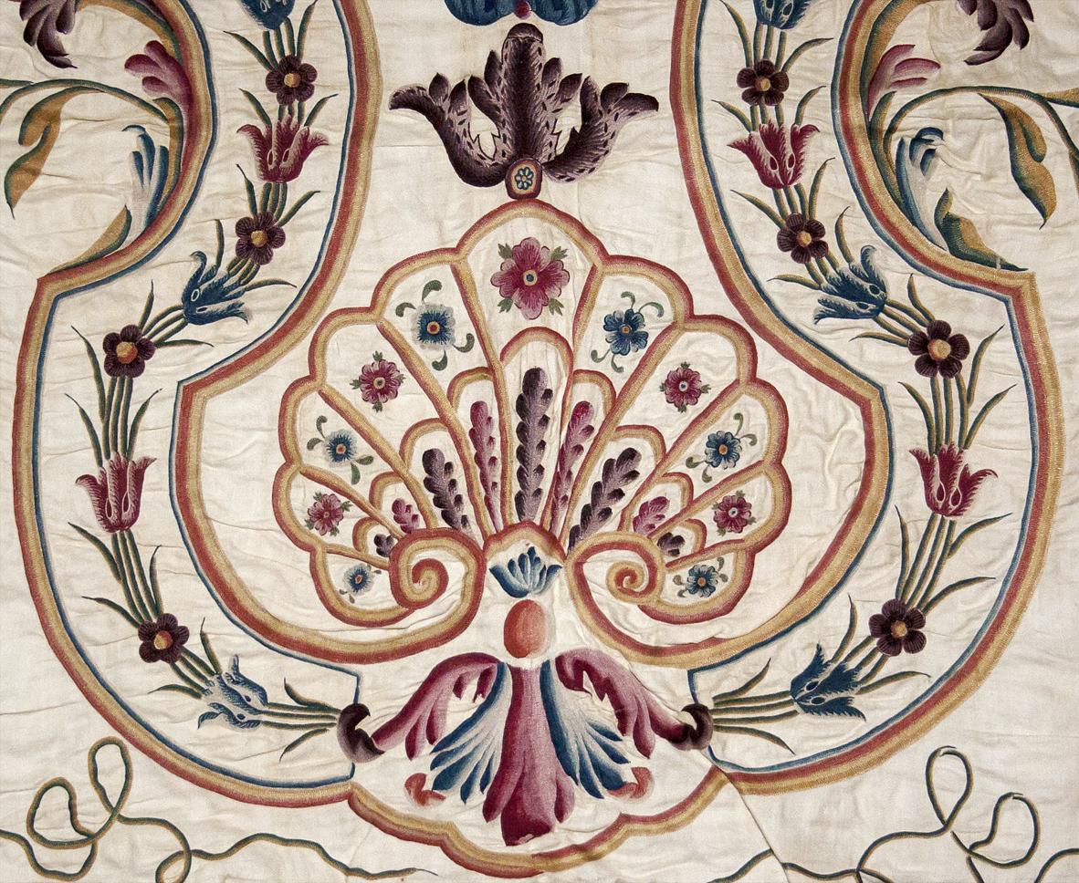 1967.1105.001 I Textile, Embroidered, Detail 2