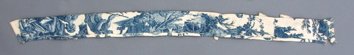 1969.8464.001 Textile, printed reverse