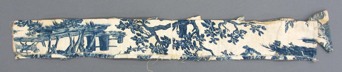 1969.8464.002 Textile, printed reverse