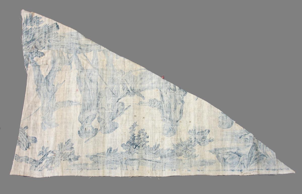 1969.8464.005 Textile, printed reverse