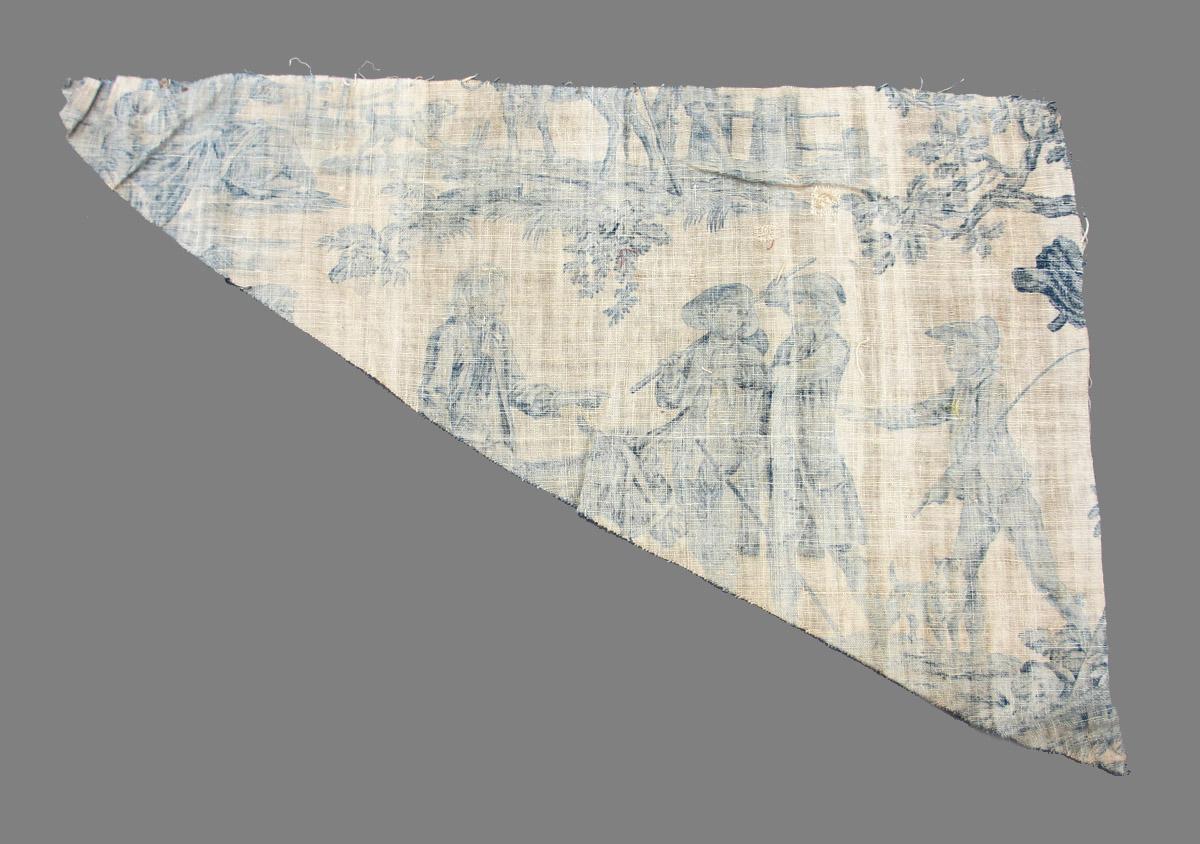 1969.8464.006 Textile, printed reverse