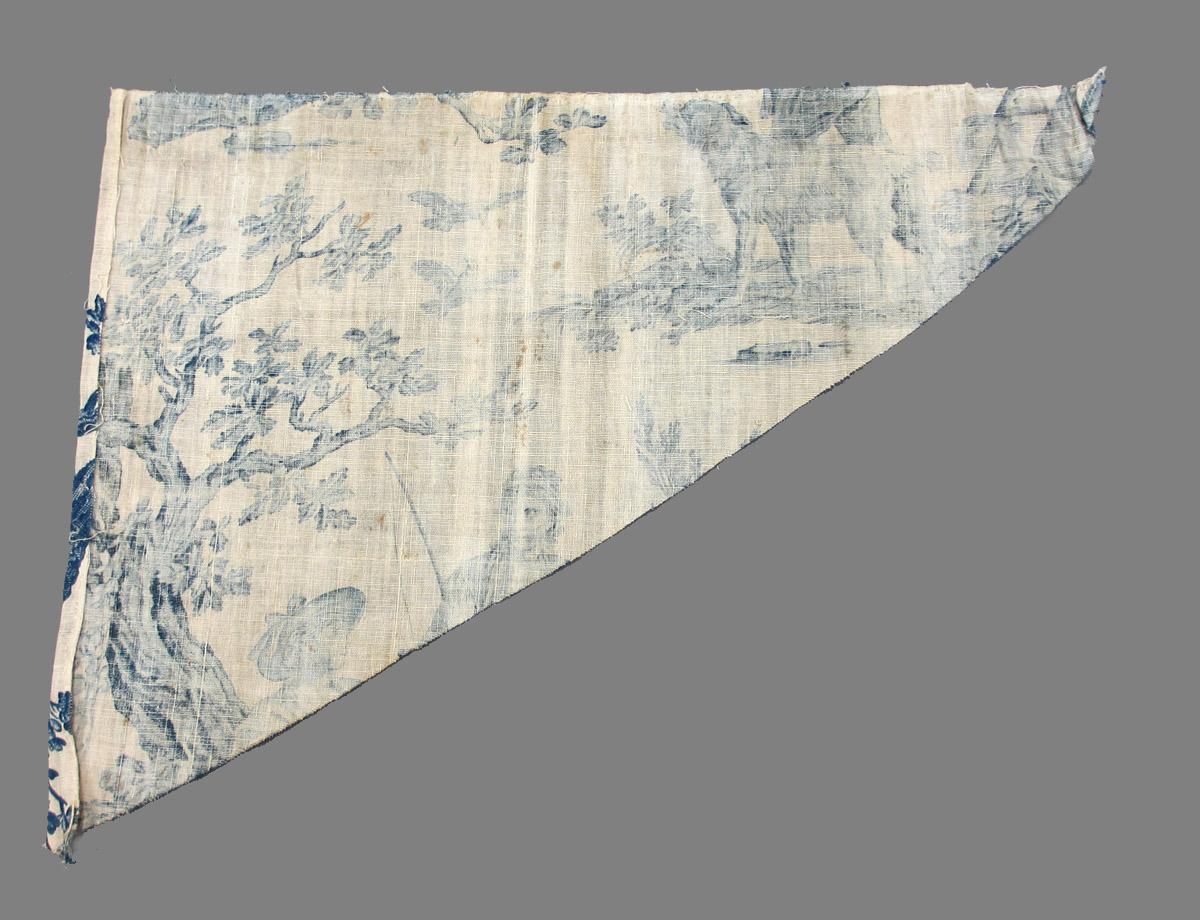 1969.8464.007 Textile, printed reverse