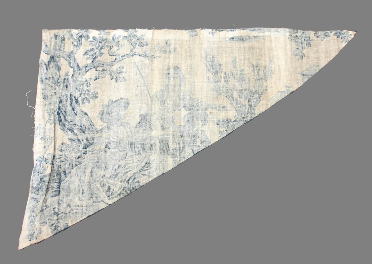 1969.8464.008 Textile, printed reverse