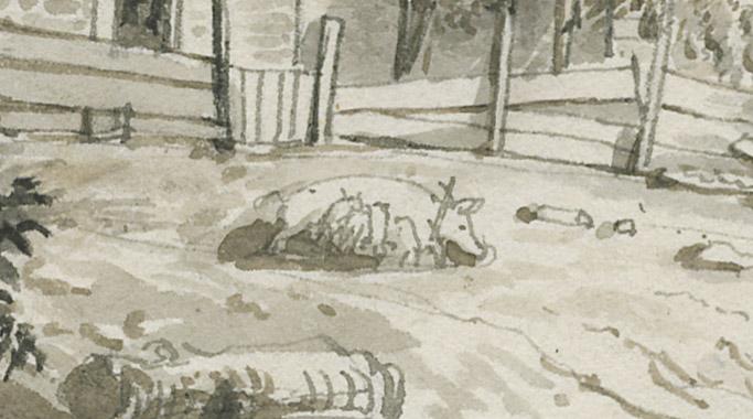 1959.0040.017 Drawing, detail