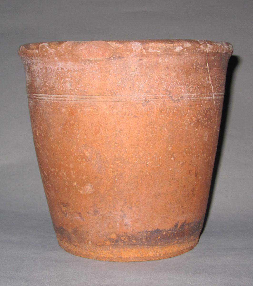 1959.0046.006 Redware flower pot