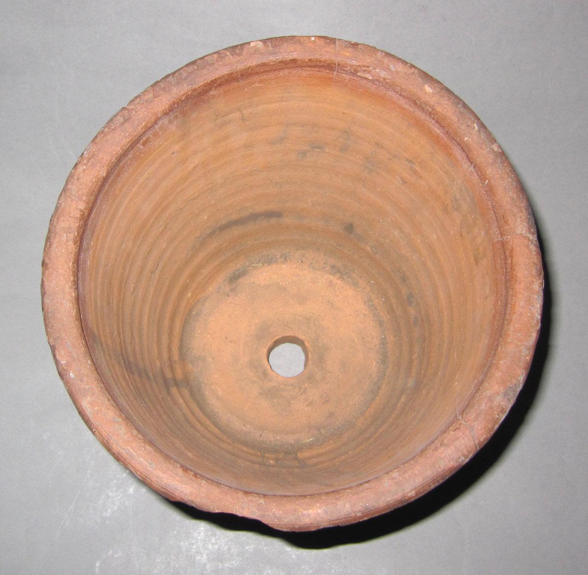 1959.0046.006 Redware flower pot top