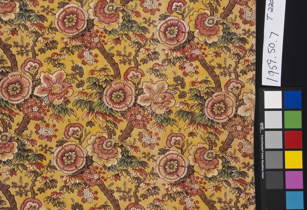 1959.0050.007 Textile, printed, detail 2