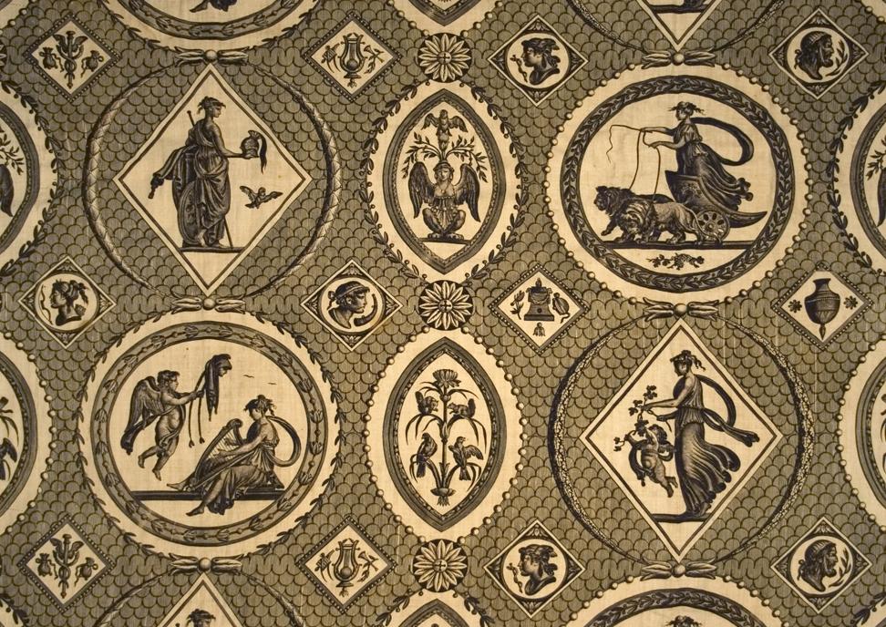 T37 textile, printed design repeat