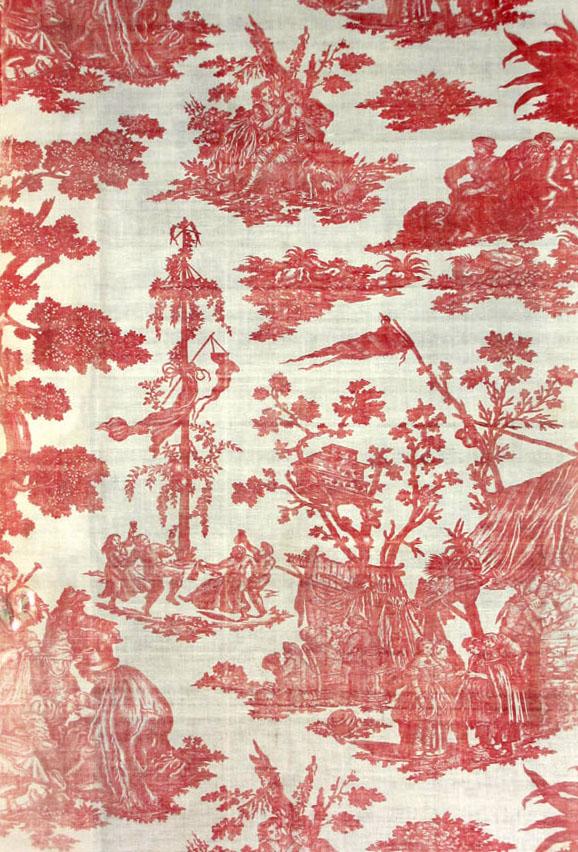 T1145 textile, printed design repeat