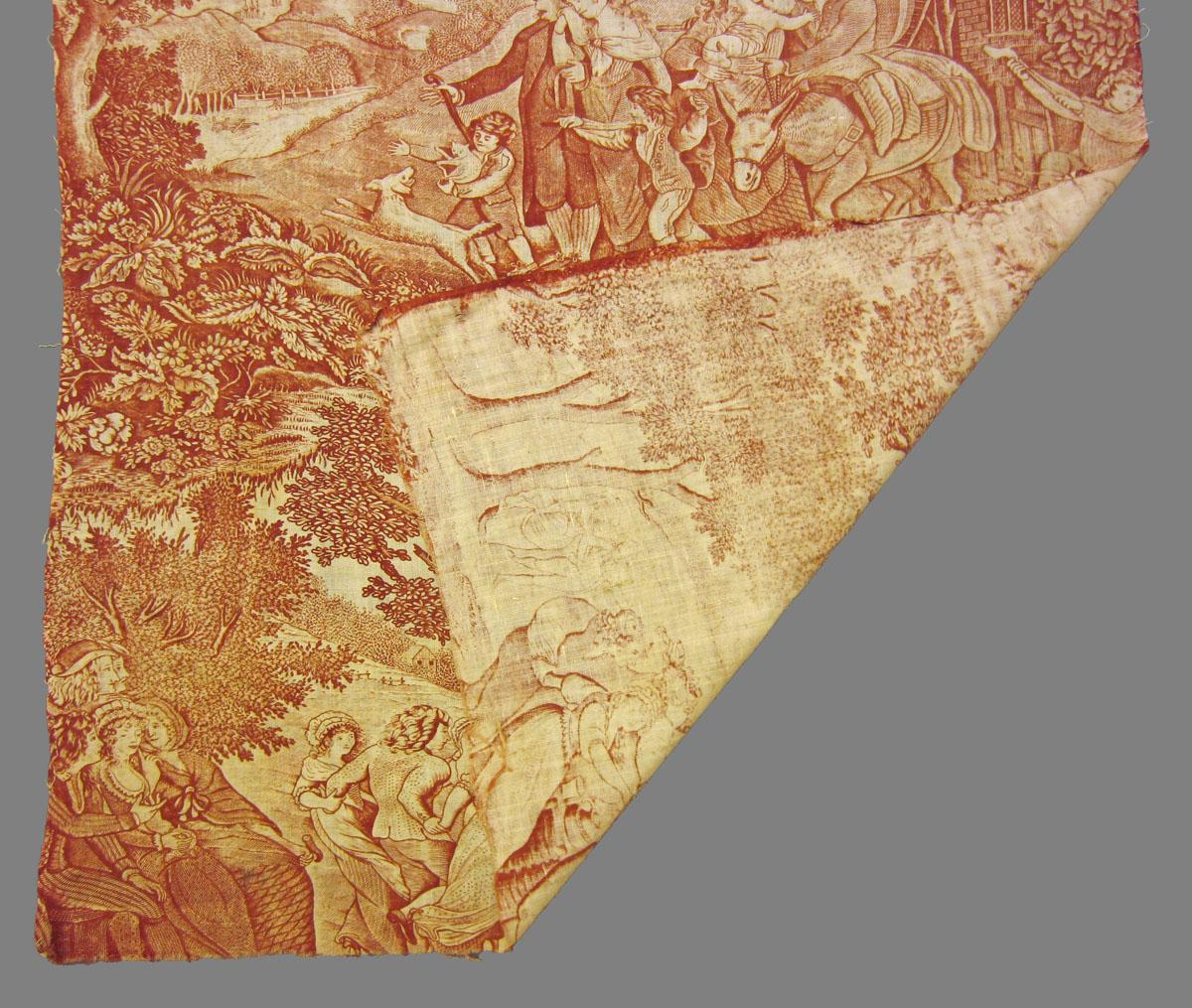 1959.0062.004 D textile, printed folded corner
