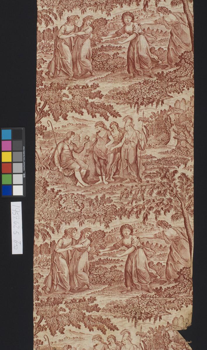 1959.0062.005 Textile, printed, detail 1