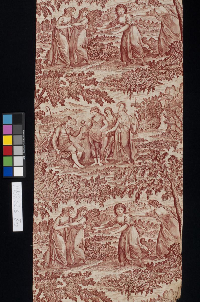 1959.0062.005 Textile, printed, detail 2
