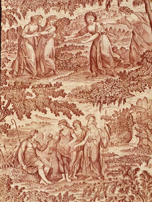 T1152 textile, printed design repeat