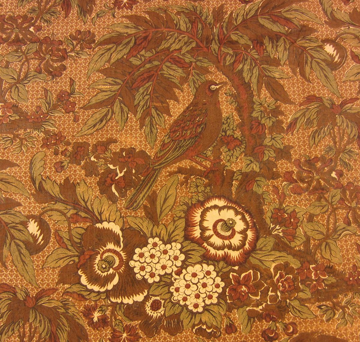 T1090 textile, printed design repeat