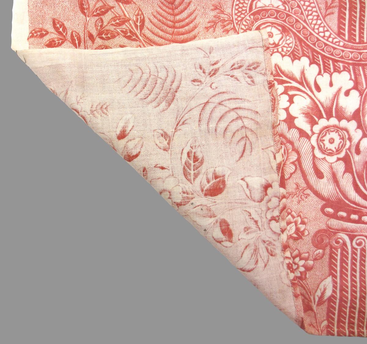 1959.0062.007 textile, printed folded corner