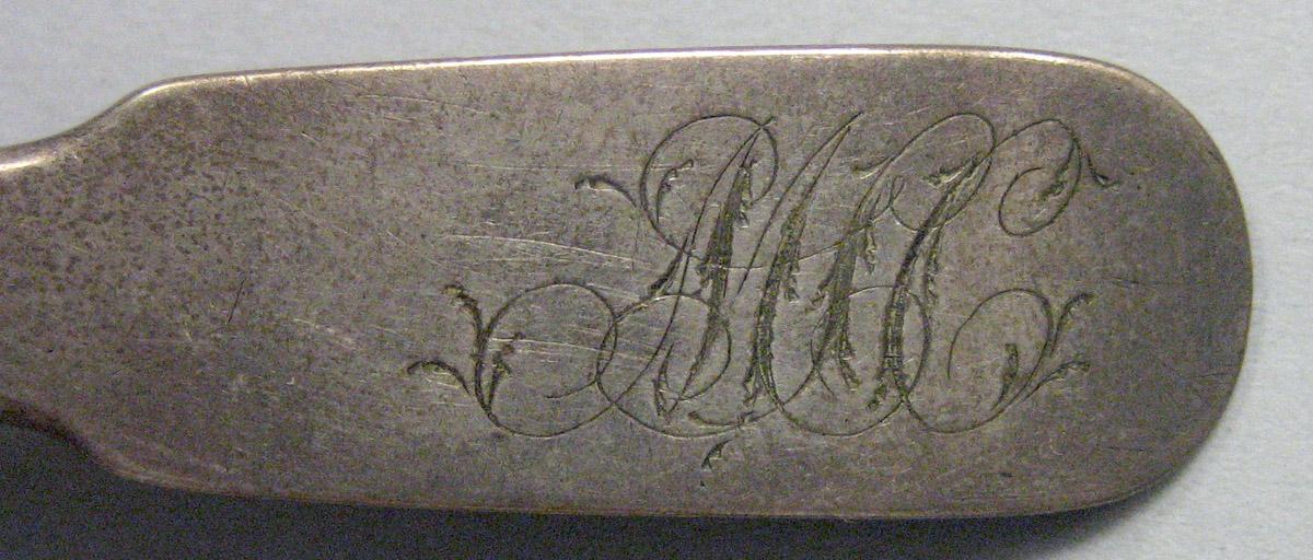 1971.0087 Silver Spoon engraving
