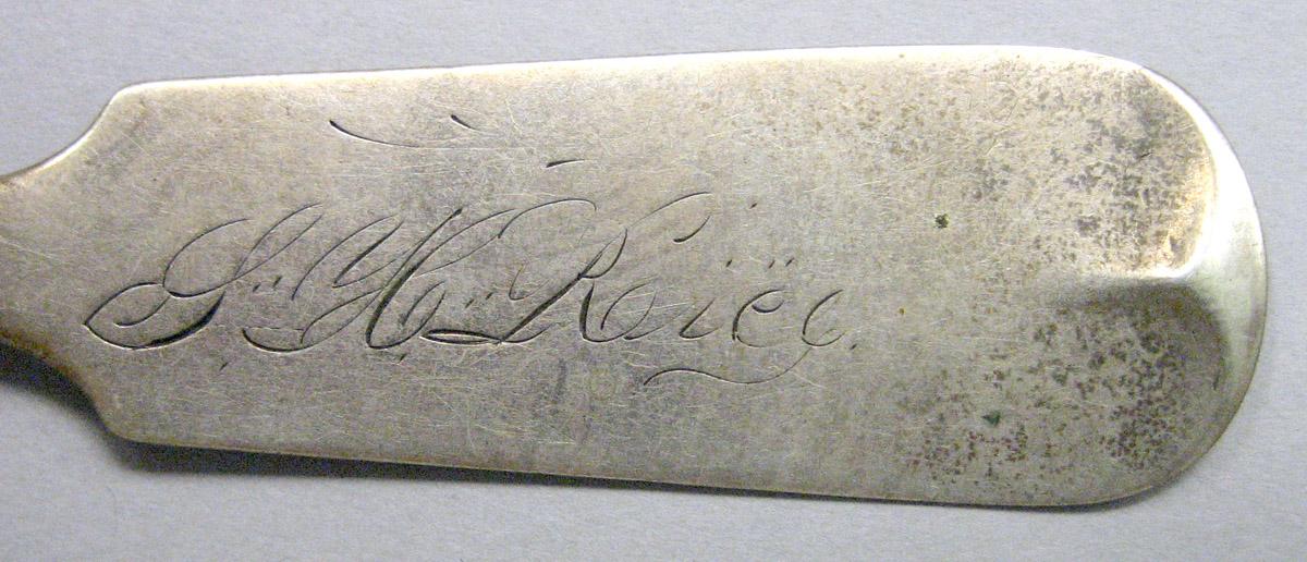 1971.0092 Silver Spoon engraving