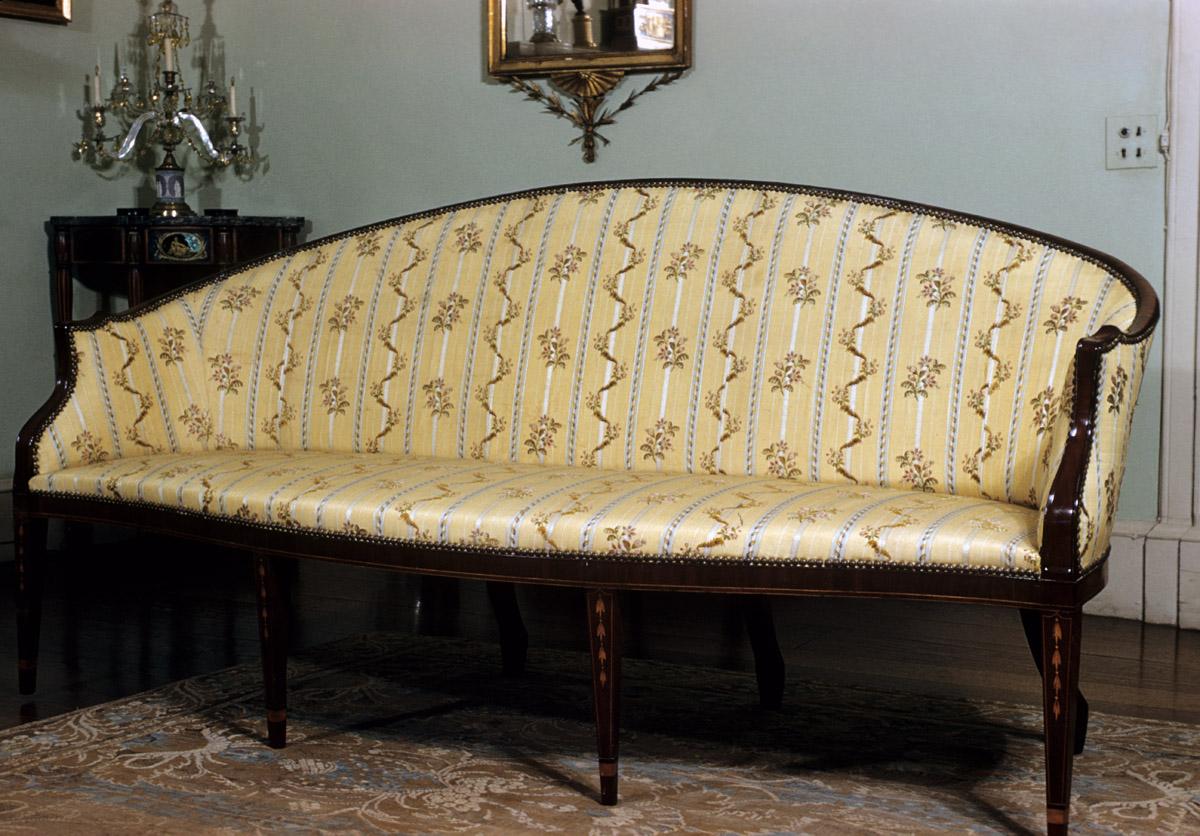 1953.0102 Sofa, Cabriole Sofa