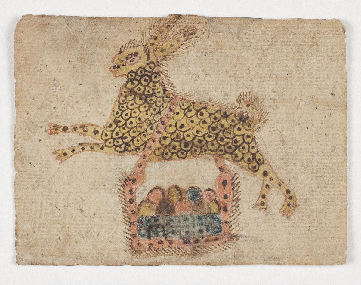 2011.0010 Drawing, after conservation treatment