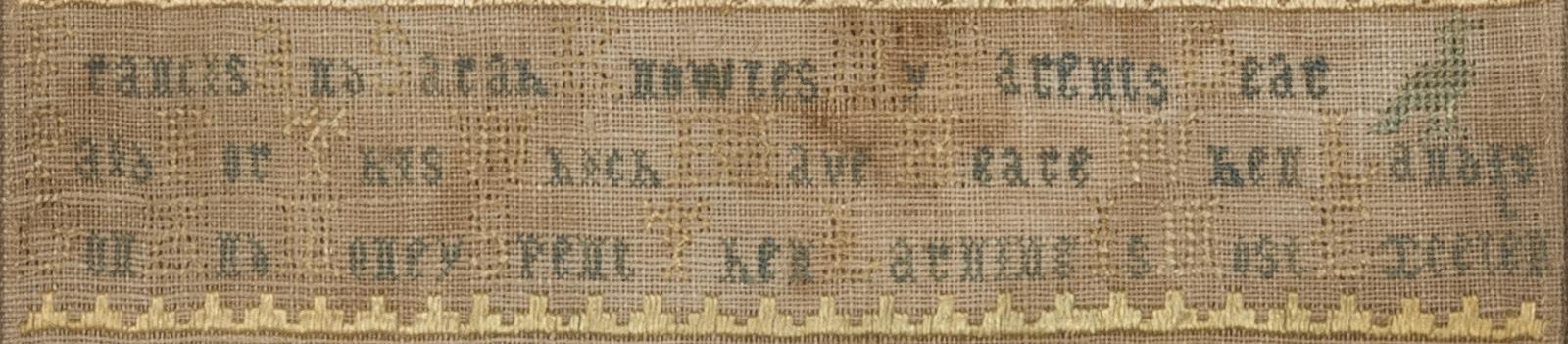 2011.0013 A Sampler, Detail 4