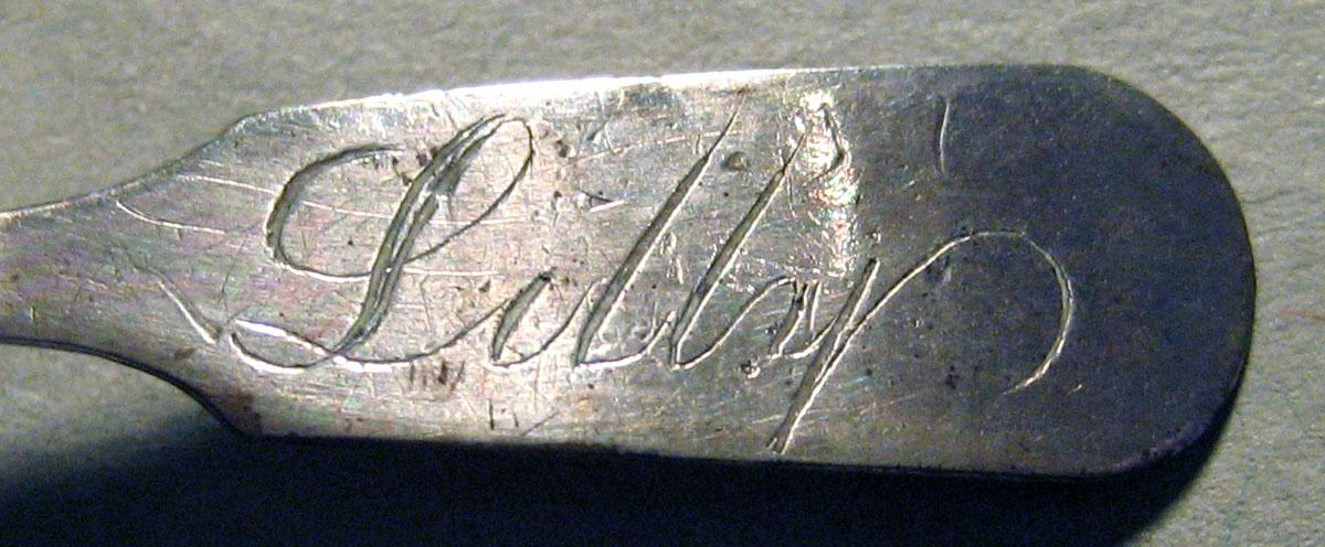 1959.0075.001 Silver Spoon engraving