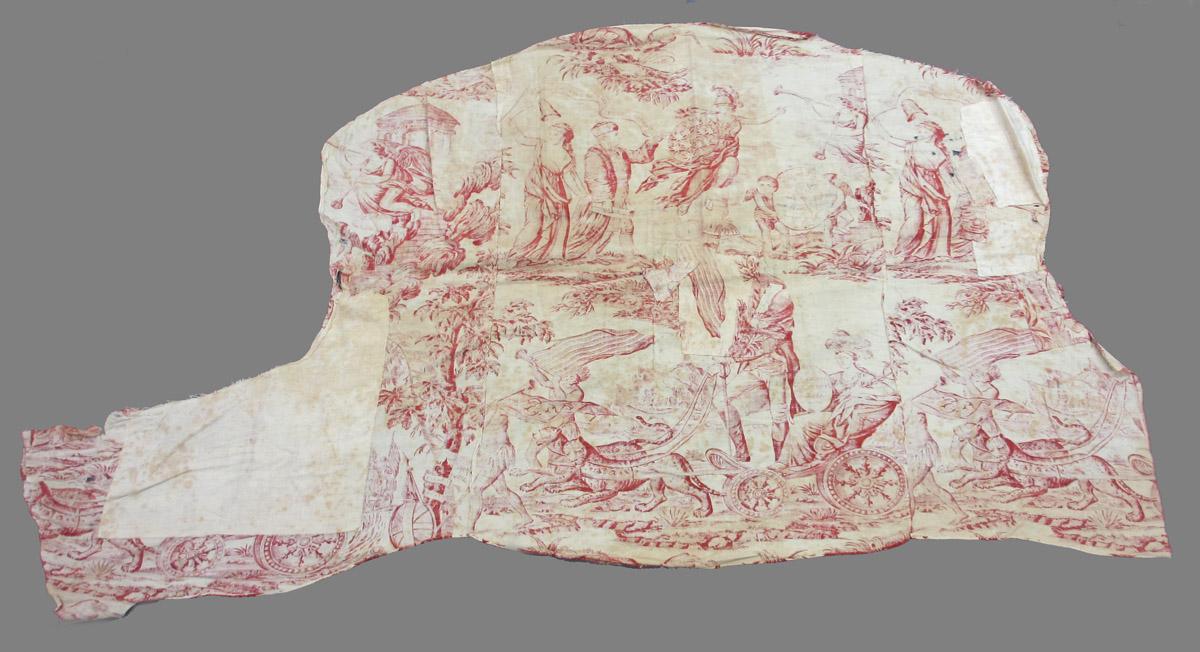 1959.0078 Textile, printed reverse
