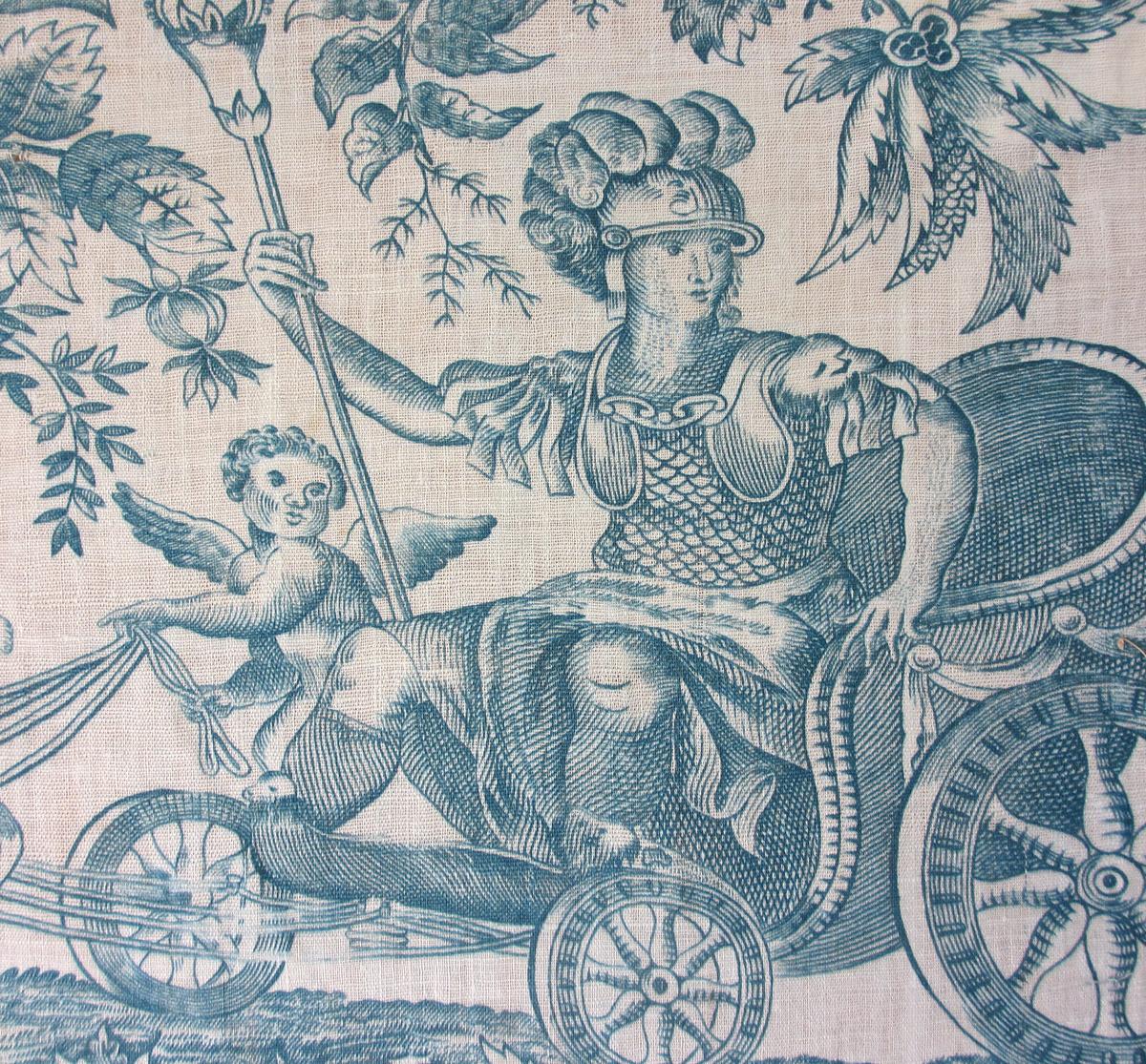 1959.0079.001 A textile, printed detail 4