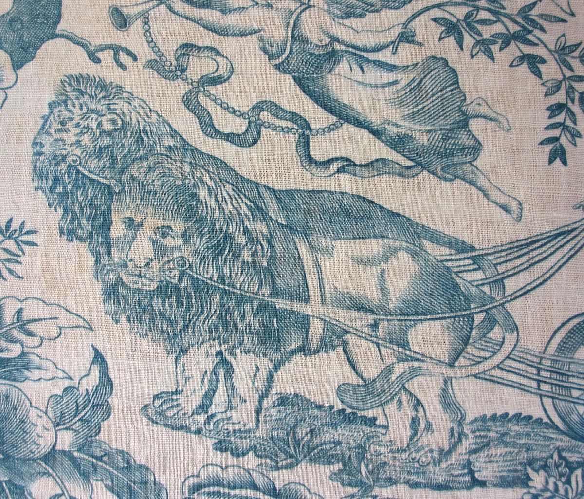 1959.0079.001 A textile, printed detail 6