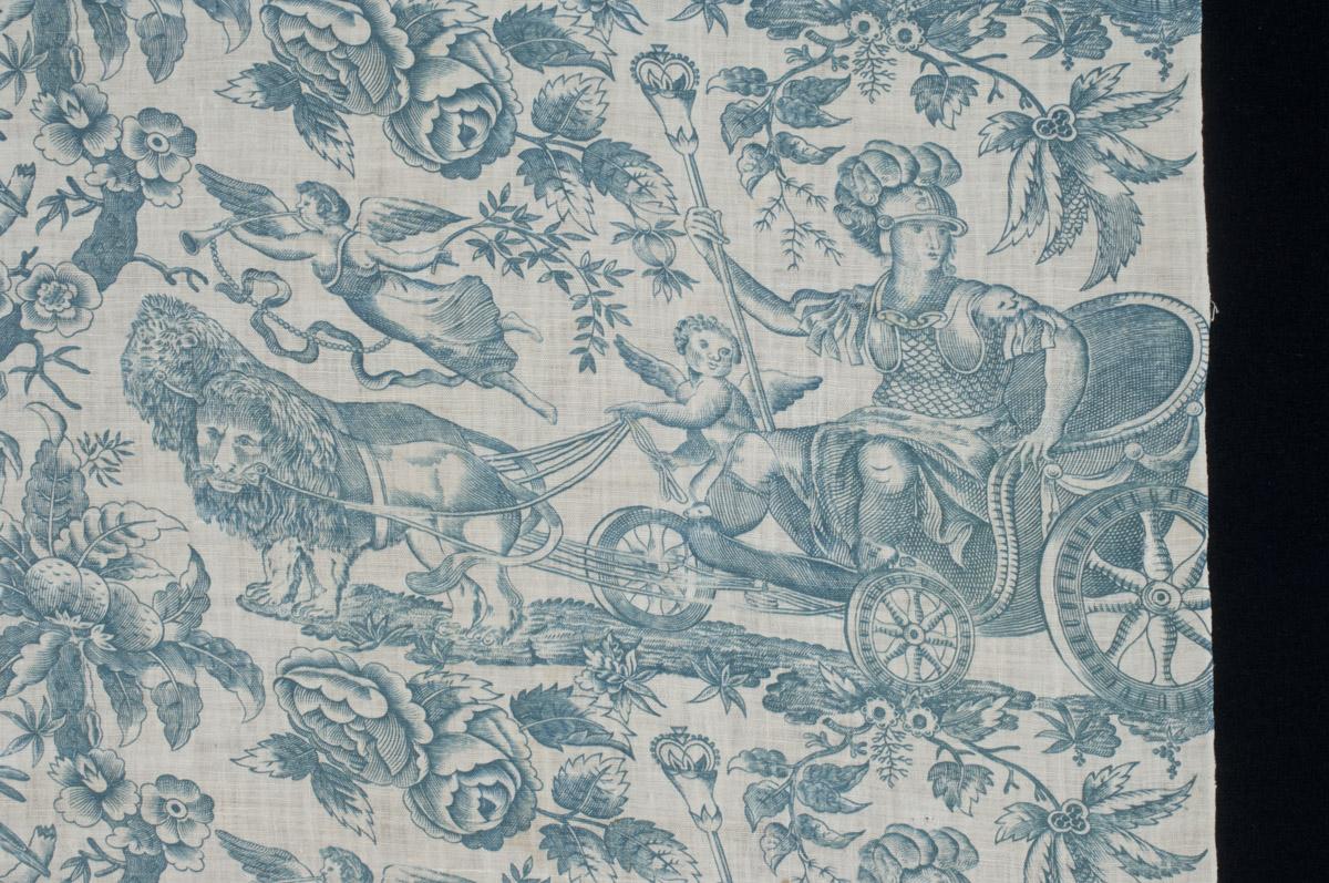 1959.0079.001 A Textile, printed, detail 3