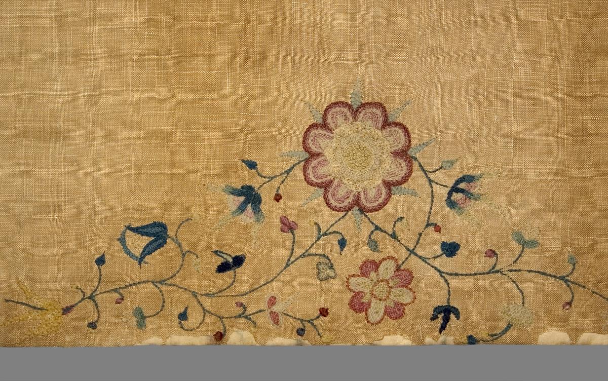 1958.0631 B Window Hanging, Side Curtain, Pattern Detail