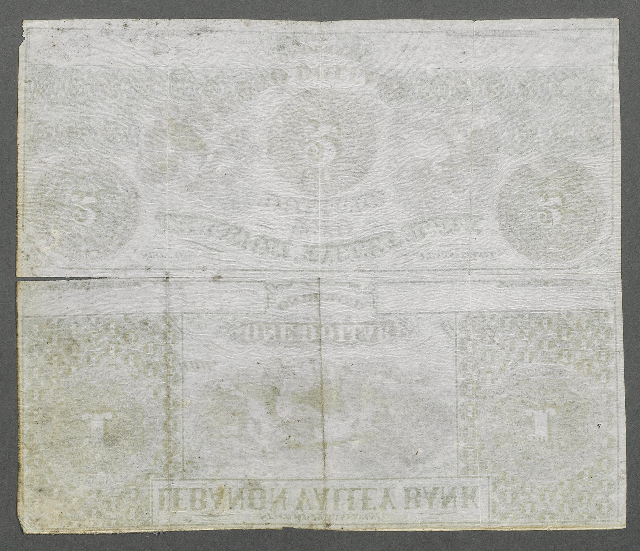 1969.0426 Currency and 1969.0427 Currency, view 3, reverse