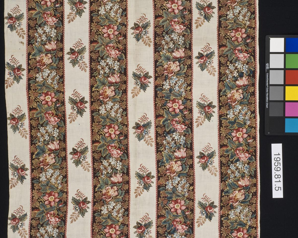 1959.0081.005 Textile, printed, detail 1