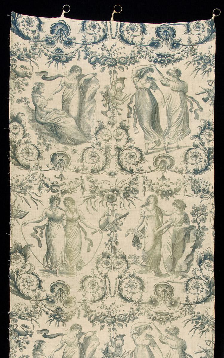 1959.0081.010 Textile, printed, detail 1