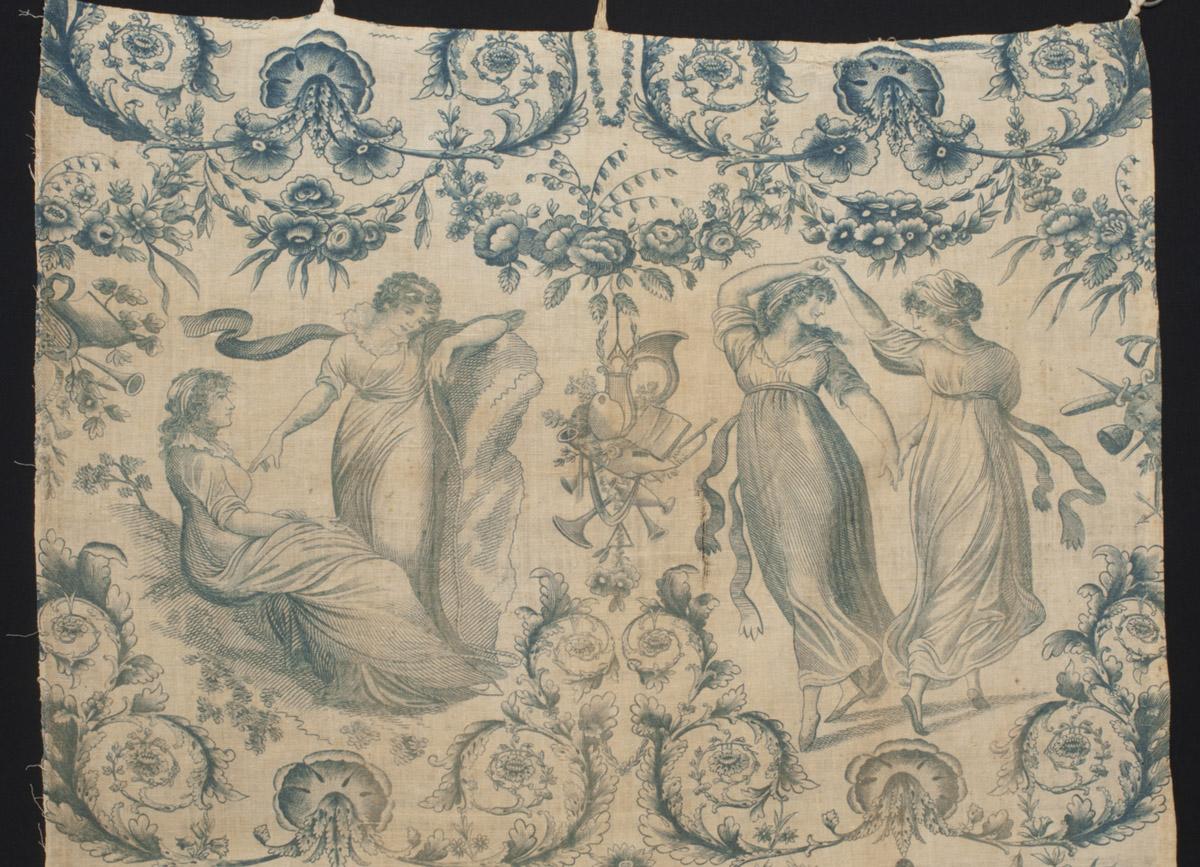 1959.0081.010 Textile, printed, detail 2