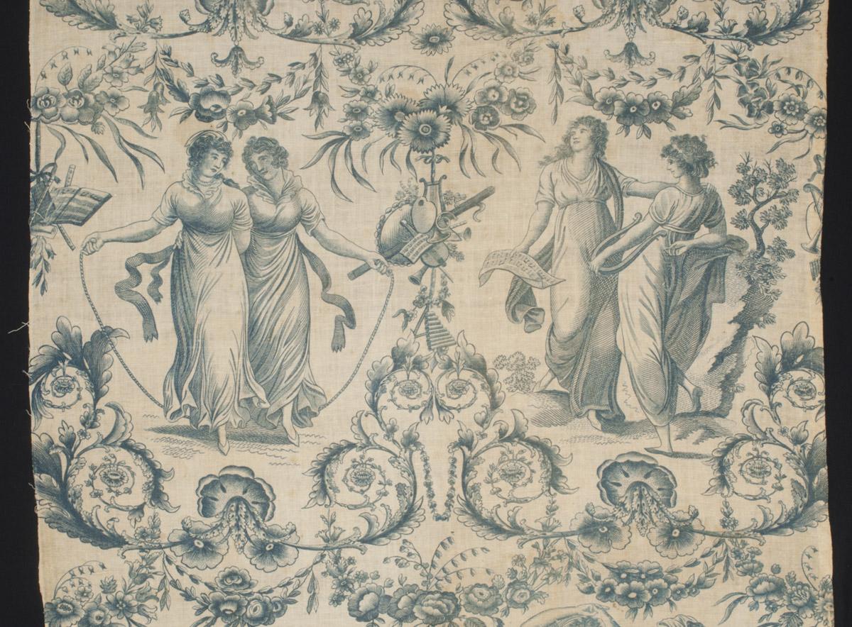 1959.0081.010 Textile, printed, detail 3